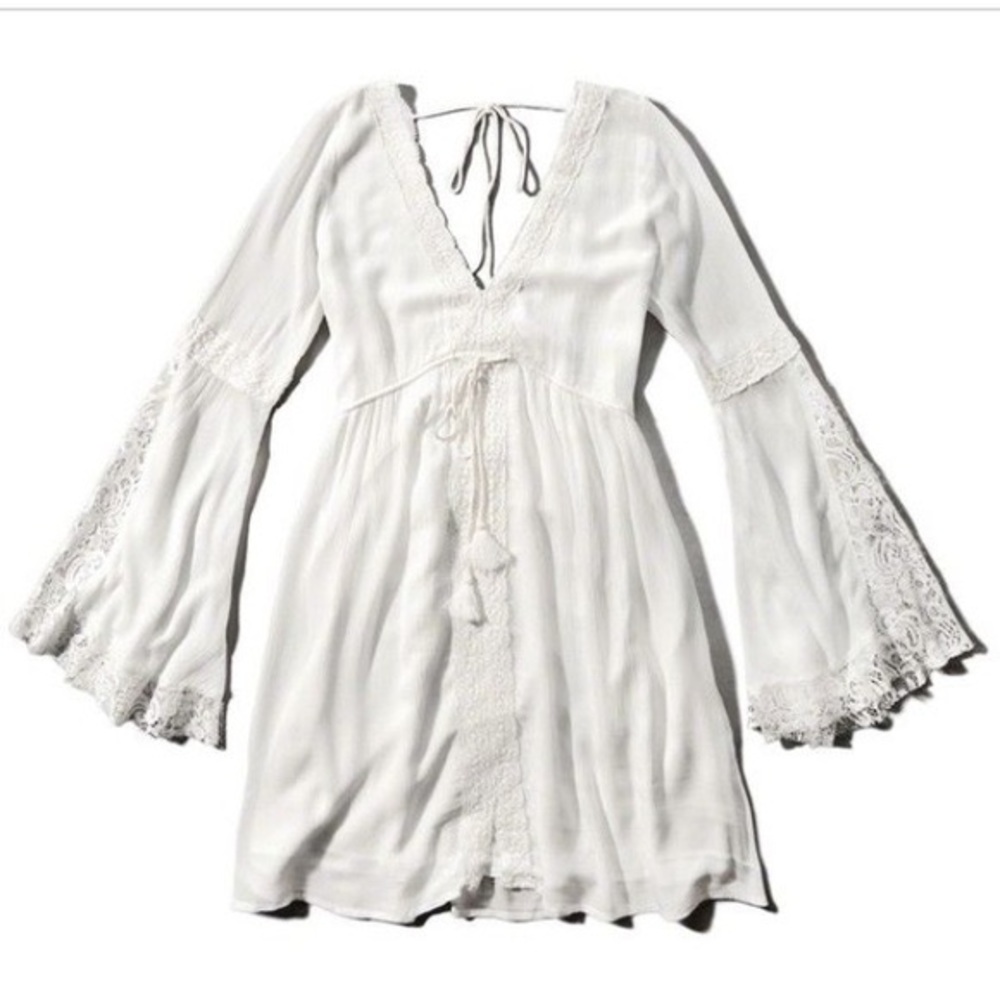 Abercrombie and Fitch Caftan Dress w Bell Sleeves